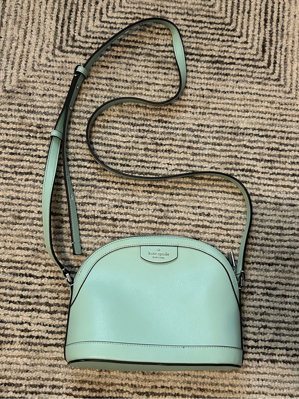 KATE SPADE SYLVIA DOME CROSSBODY BAG SPRINGMEADOW LEATHER Green
